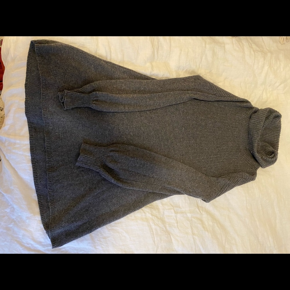 Grey sweater dress